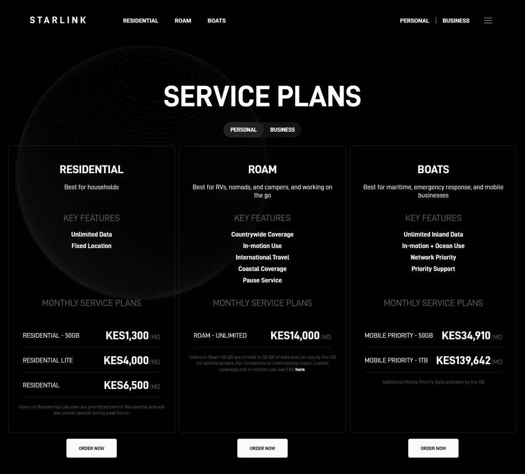 Starlink Kenya Packages image